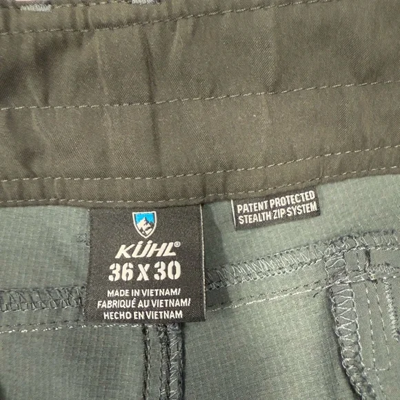 Kuhl Men’s 36X30 Silencr Convertible Zip Off Hiking Pants Outdoors Quick Dry - Picture 7 of 12